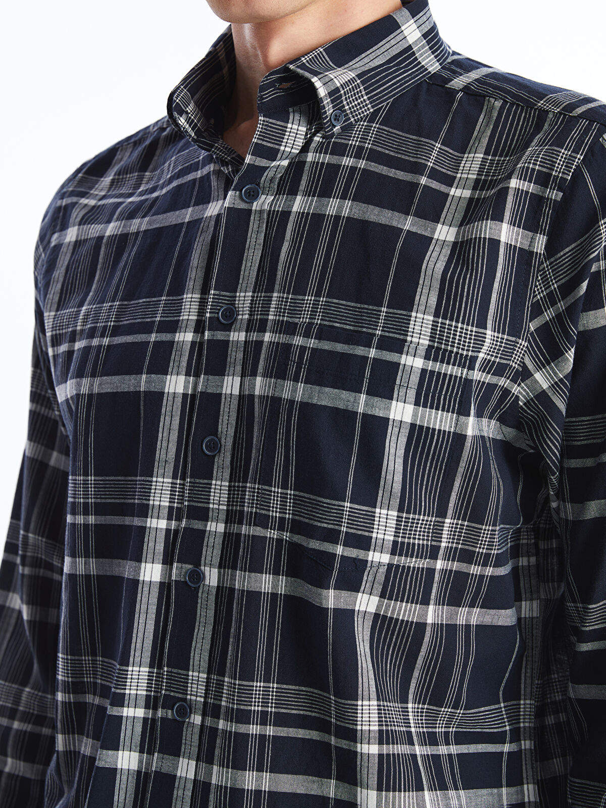 LC WAIKIKI Regular Fit Long Sleeve Plaid Men's Shirt
