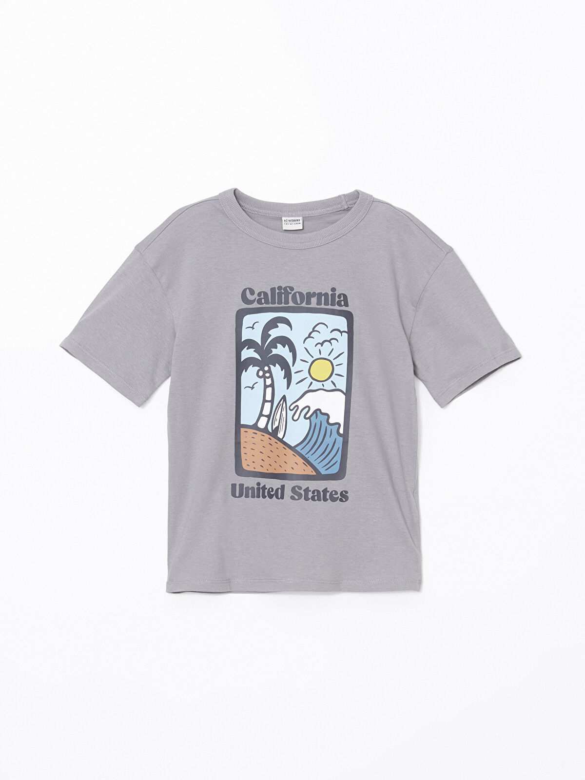 LC WAIKIKI California Printed Boys' T-Shirt 2 Pack -S5BO20Z4