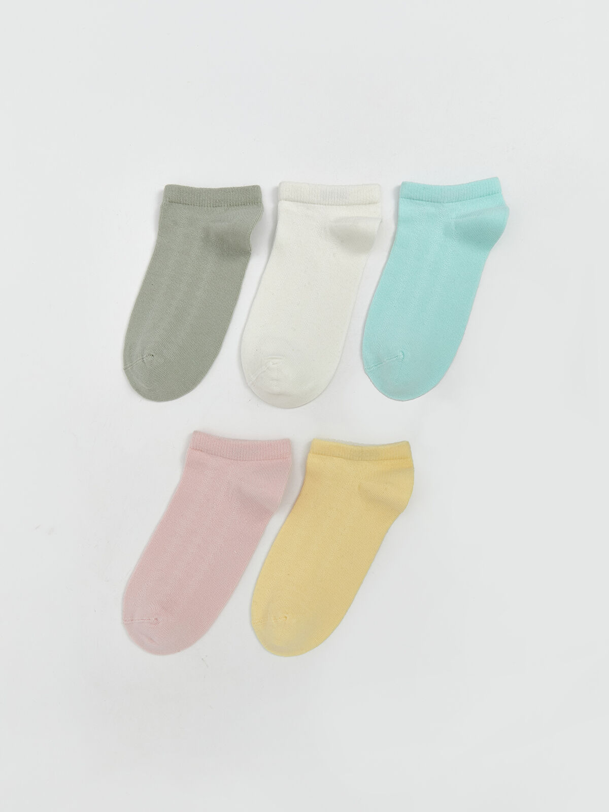 Women's Plain Trainer Socks 5 Pack -S5CF64Z8-G5A - S5CF64Z8