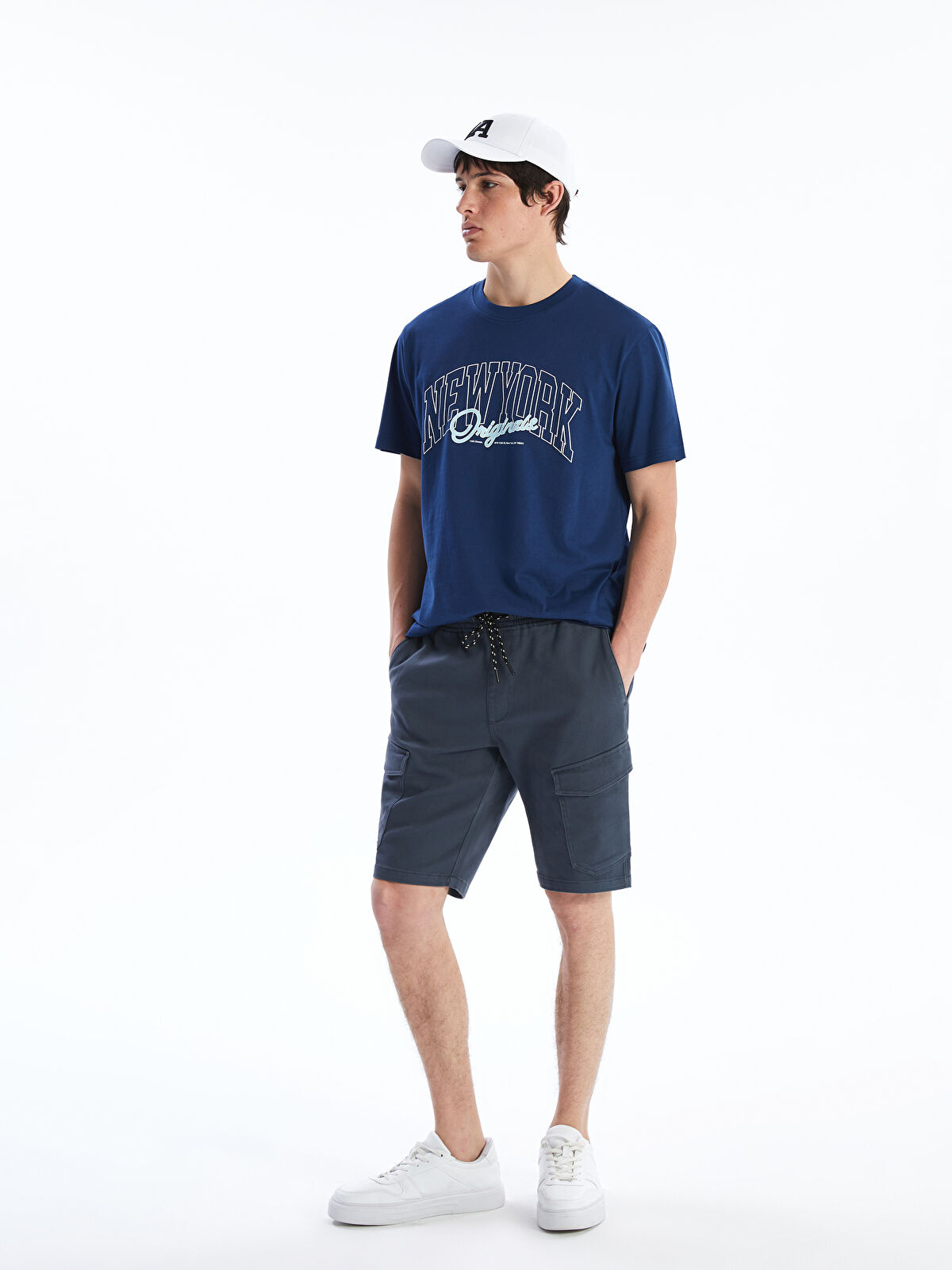 XSIDE Slim Fit Men's Cargo Shorts -S5EG68Z8-SUV - S5EG68Z8