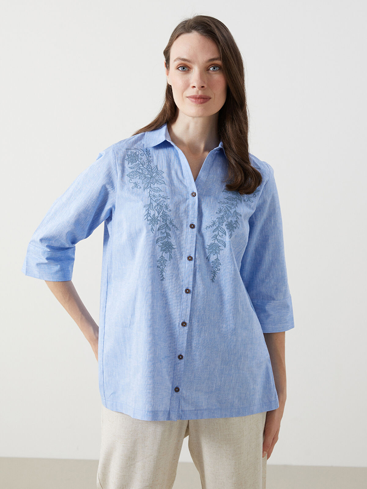 PRESSED FLOWER JERSEY TOP (BLUE) - 감도 깊은 취향 셀렉트샵 29CM