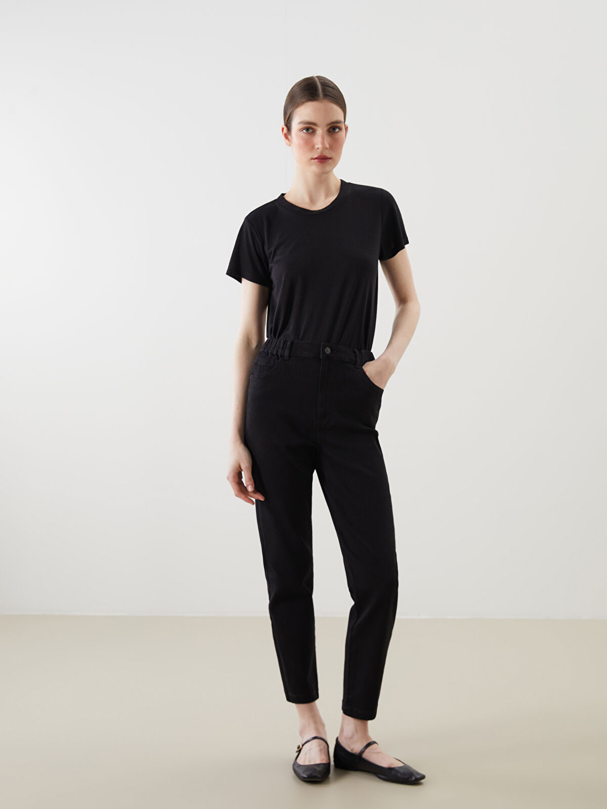 Woman BLACK T-Shirt -S5FP52Z8-CVL - S5FP52Z8-CVL - LC Waikiki