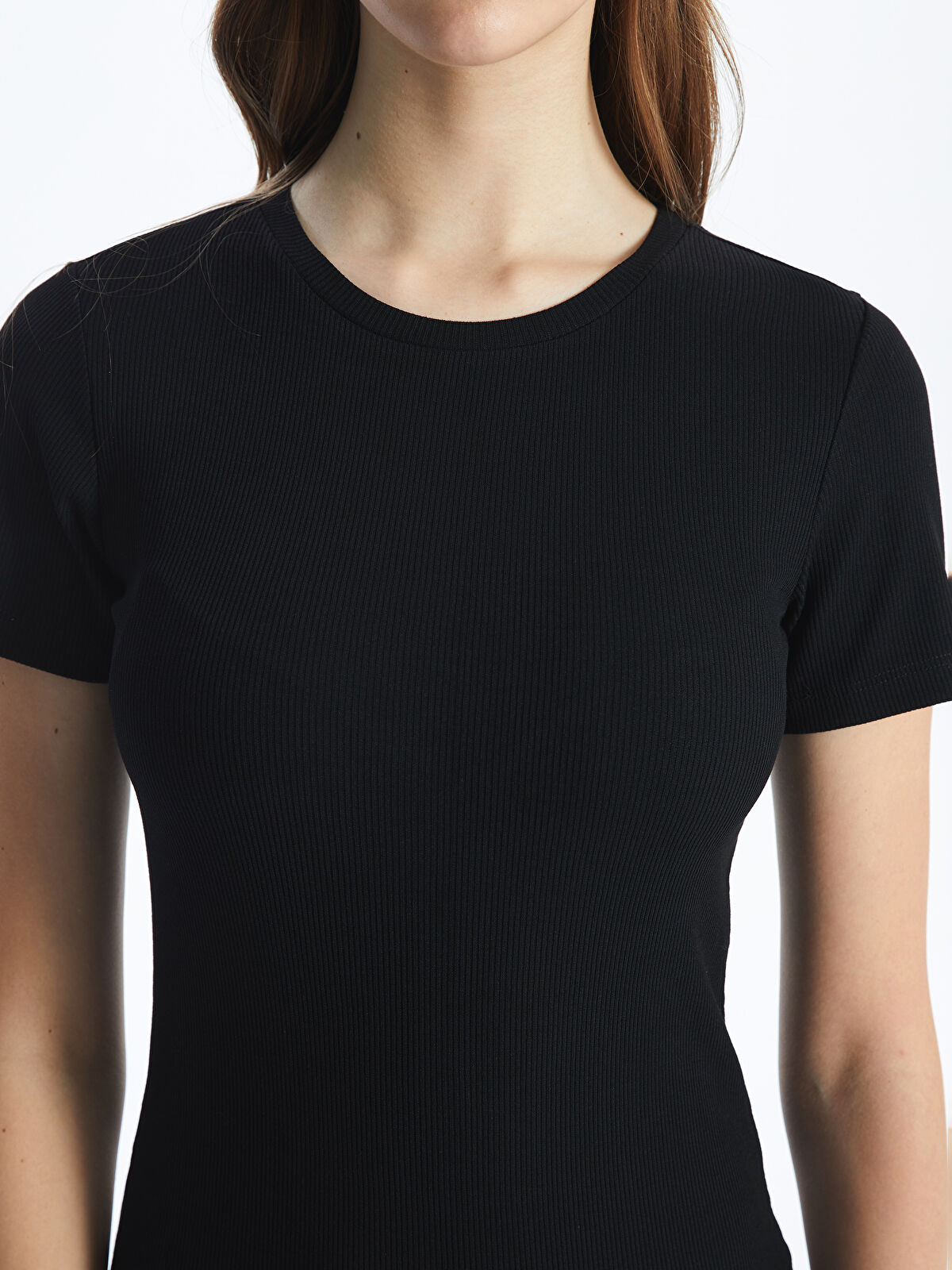 Crew Neck Women Dress -S5GQ90Z8-CVL - S5GQ90Z8-CVL - LC Waikiki Crew Neck Women Dress -S5GQ90Z8-CVL - S5GQ90Z8-CVL - LC Waikiki