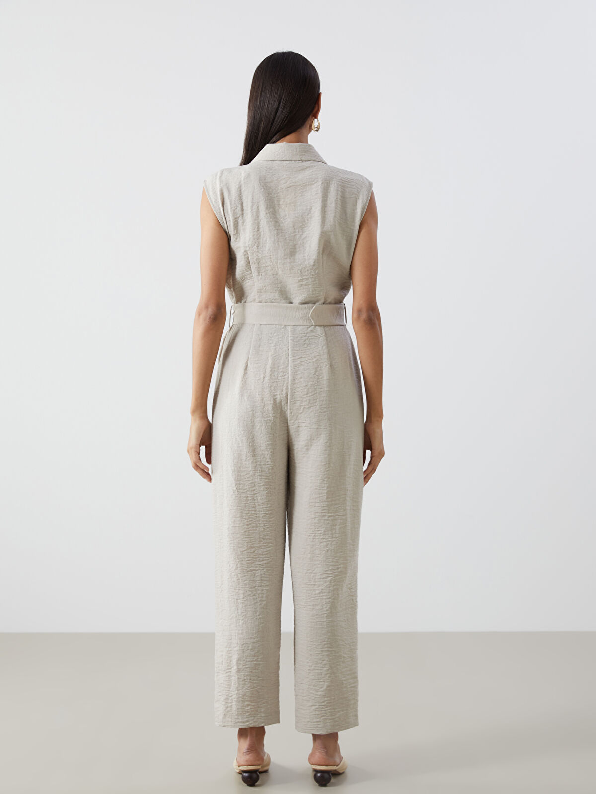 サロペット・オーバーオール・オールインワン louren summer tweed jumpsuits s/beige LC WAIKIKI Woman BEIGE Jumpsuit -S5H502Z8-Z4R - S5H502Z8-Z4R