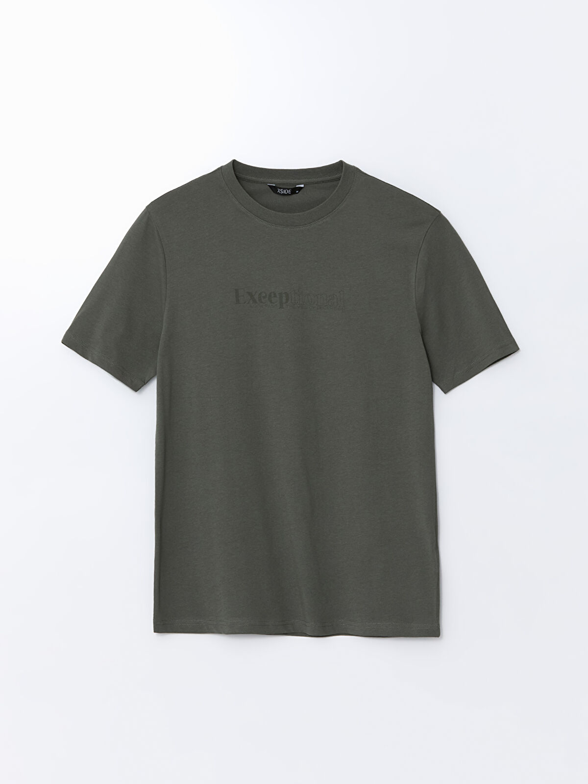 XSIDE Crew Neck Printed Jersey Men's T-Shirt -S5IL37Z8-YRN