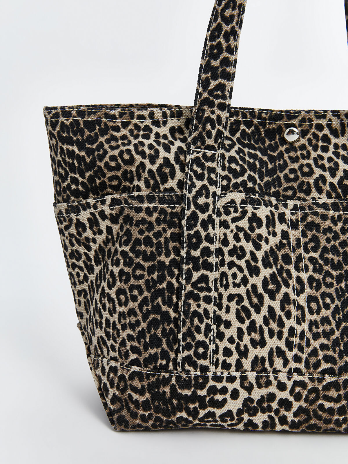 LC WAIKIKI Leopard Print Women's Top-Handle Bag -S5J148Z8
