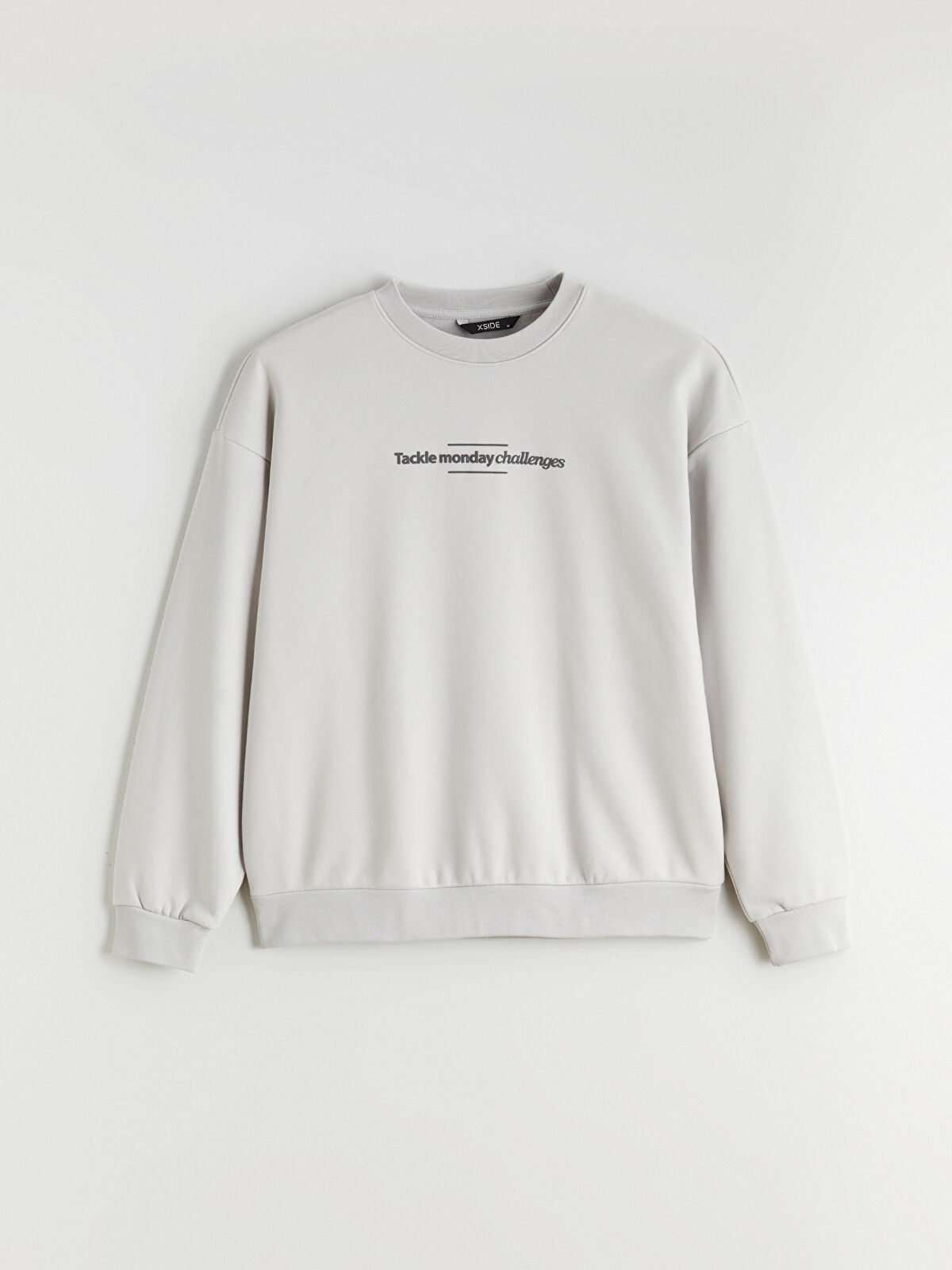 ミィ XSIDE Мужчина Серый Свитшот -W5AF83Z8-YGE - W5AF83Z8-YGE - LC Waikiki