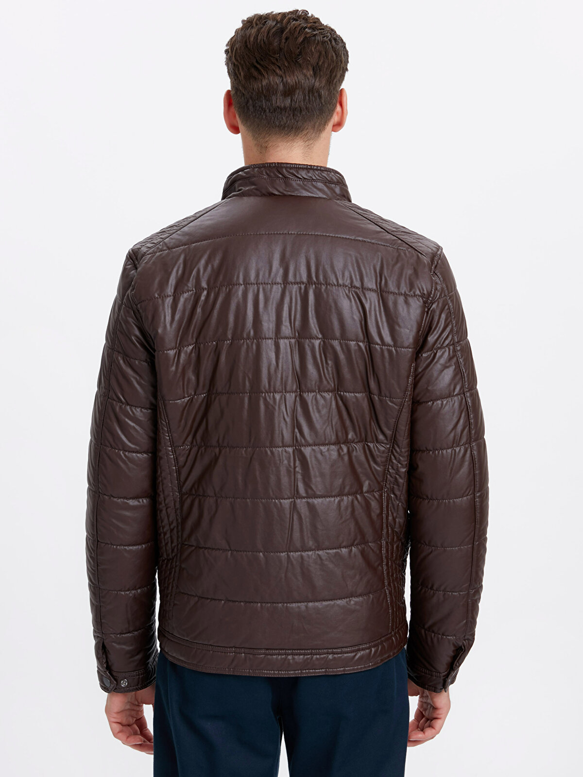 BORDEAUX Faux Leather Short Coat -8W1452Z8-J0S - 8W1452Z8-J0S - LC 