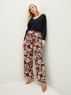 LCW BASIC Elastic Waist Patterned 