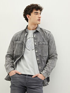 black denim jacket outfit for men