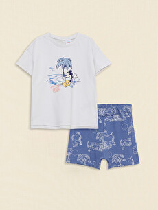 Crew Neck Short Sleeve Mickey Mouse 