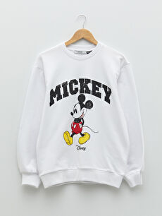 mickey mouse white sweatshirt