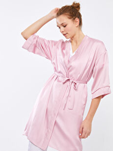 pink jersey dressing gown