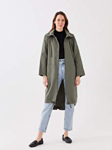 Women's Hooded Straight Long Sleeve Jacket -S3AP14Z8-H4A