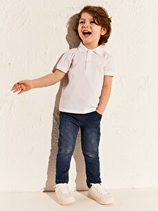 Baby Boy's Polo Neck Basic T-Shirt -0S0258Z1-E5X - 0S0258Z1-E5X 