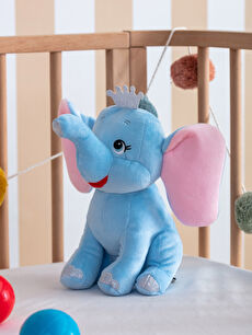 Elephant Embroidered Plush Stuffed Baby Pillow 30 Cm S3GR43Z1 SXZ