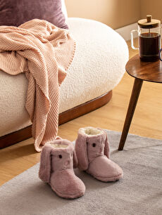 Embroidered Female Rabbit Figured House Boot W33382Z8 E6T