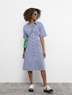 Short sleeve crepe cheap dress
