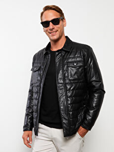 Men's faux discount leather motorcycle jackets