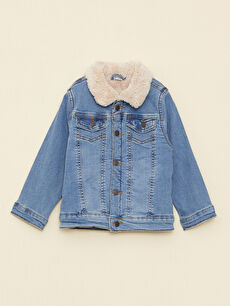 Baby borg hot sale denim jacket