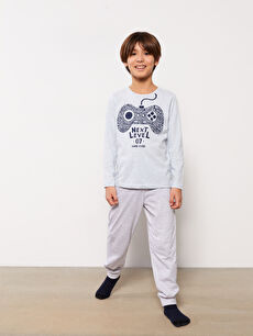 Ensemble de pyjama pour garcon a manches longues et col rond W2AS55Z4 L9D W2AS55Z4 L9D LC Waikiki