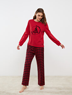 Women's Red Black Plaid Flannel Pajama Sets, 57% OFF