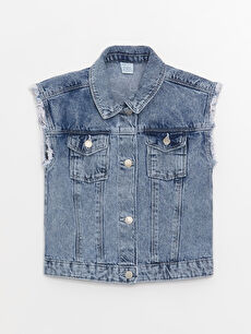Baby girl jean vest on sale