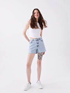 Tight fitting denim on sale shorts