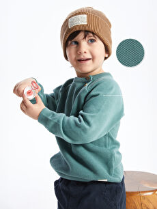 Crew Neck Long Sleeve Baby Boy Knitwear Sweater W31441Z1 GTK