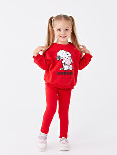 Legging rouge bebe top fille