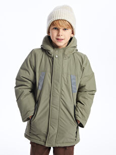 Boys khaki parka online