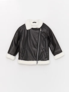 Long Sleeve Basic Baby Girl Leather Jacket W37820Z1 CVL W37820Z1 CVL LC Waikiki