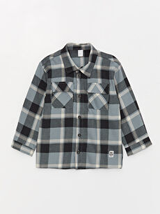 Long Sleeve Plaid Patterned Baby Boy Lumberjack Shirt Jacket W39642Z1 LME W39642Z1 LME LC Waikiki