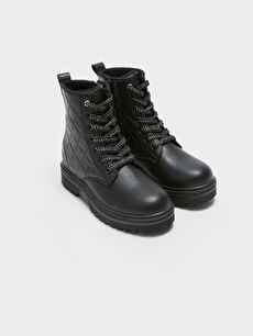Girls leather lace outlet up boots