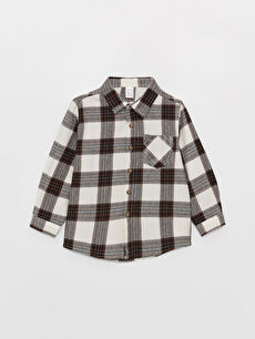 Baby boy black and white best sale checkered shirt