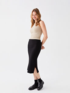 White pencil skirt clearance with elastic waist