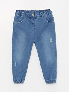 Baby Girl Jogger Jeans With Elastic Waist W3EC57Z1 507 W3EC57Z1
