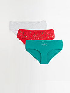 3-pack Printed Hipster Briefs