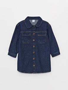 Shirt Collar Baby Girl Jean Dress W3FM92Z1 890 W3FM92Z1 890