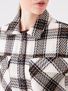 Plaid Long Sleeve Oversize Women's Lumberjack Shirt Jacket Plaid Long Sleeve Oversize Women's Lumberjack Shirt Jacket