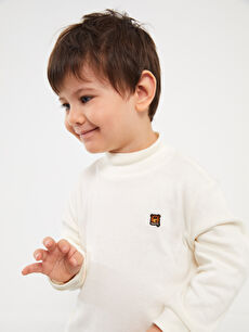 Baby boy white turtleneck 2025