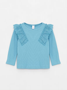 baby girl plain long sleeve top
