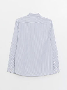 Slim Fit Long Sleeve Striped Dobby Men