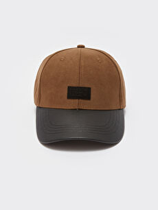 Men's Suede Cap Hat With Label Embroidery -S40532Z8-CRR Men's Suede Cap Hat With Label Embroidery -S40532Z8-CRR