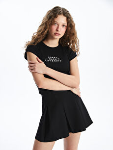 Tシャツ・カットソー teket Symbol Women Tee 4NY050 XSIDE Crew Neck Printed Short Sleeve Women's T-Shirt