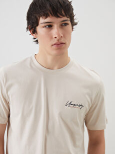 PRIDE ベージュ 長袖シャツ XSIDE Crew Neck Printed Jersey Men's T-Shirt -S5FF26Z8-YJ2