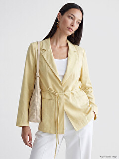 Kuşaklı Blazer Ceket