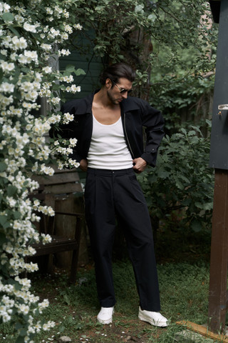 Mai Collection Sergio Düğmeli Siyah Erkek Pantolon