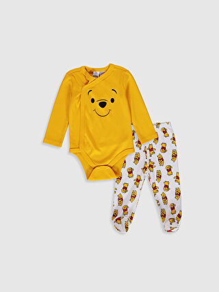 sari erkek bebek winnie the pooh baskili takim 2 li lc waikiki