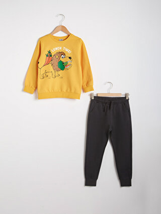 Boy’s Sweatshirt and Sweatpants -0W8265Z4-FPG - 0W8265Z4-FPG - LC Waikiki